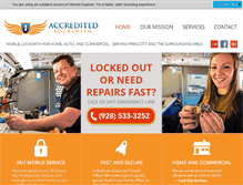 Tablet Screenshot of prescottlicensedlocksmith.com